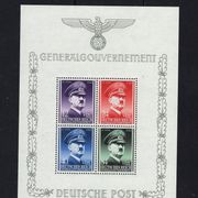 Deutsches Reich ww2 Generalgouvernement  neizdani blok - falsifikat/replika