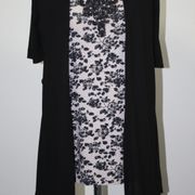 Orsay majica/tunika nude-crne boje/cvjetni print, vel. S/M