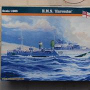Maketa broda brod HMS Harvester 1/500 1:500