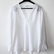 Violeta by Mango lanena bluza bijele boje, vel. XL