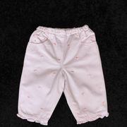 Prenatal podstavljene hlače roze boje, vel. 65-71 cm (6-9 mjeseci)