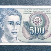 JUGOSLAVIJA 500 DINARA 1990 -K22