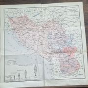 Kraljevina SHS Jugoslavija - velika ORIGINAL karta vojska --POVOLJNO--!!!!