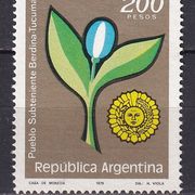 ARGENTINA 1979 ► Mi 1391 ► cvijet ► grb ► vojska ► MNH ◄ + prospekt ◄