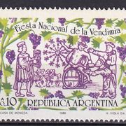 ARGENTINA 1986 ► Mi 1792 X ► Festival berbe grožđa ► MNH ◄