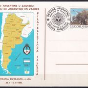 JUGOSLAVIJA - ARGENTINA 1985 ► Tjedan Argentine, Zagreb, 28.1.1985. ◄