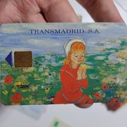 Telefonska kartica Transmadrid 1. izdanje 1993. 10.000 primjeraka