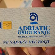 Telefonska kartica ADRIATIC OSIGURANJE 1994. 2T