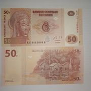 CONGO,KONGO 50 FRANCS 2013 UNC,PICK 97C-1 EURO!!