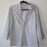 Generous by Lindex bluza bijele boje/sive pruge, vel. XL/XXL