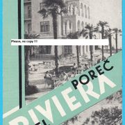POREČ (PARENZO) HOTEL RIVIERA jako stari turistički prospekt brošura* Istra