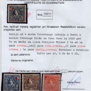 Crna Gora 1918 - Gaeta izdanje marke crvenog križa - certifikat