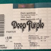 Ulaznica Deep Purple 2010