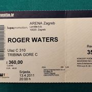 Ulaznica Roger Waters 2011