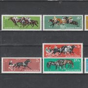 Mađarska - 1961 - konji / sport / čista serija