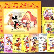 Dominica Walt Disney junaci crtani film Mi.No.657-65 +Bl.60 MNH 6027