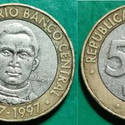 Dominican Republic 5 pesos, 1997 50th Anniversary - Central Bank ***/