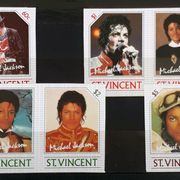 V06: Sveti Vincent (1985), Michael Jackson, nezupčani kpl. (MNH)