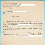 FOTO LAFOREST HERCEG-NOVI - FILIJALA ĐENOVIĆI stari memorandum 1938.god.