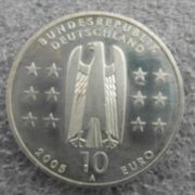 Srebrna kovanica 10 eura za 1200. godišnjicu osnutka Magdeburga 2005