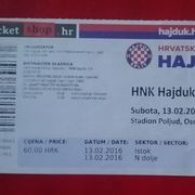 Hajduk - Slaven Belupo 2016 ulaznica