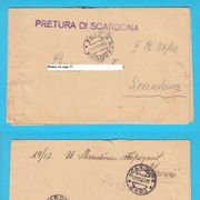 PRETURA DI SCARDONA (Skradin) 2. svjetski rat, pismo putovalo 1942 NEPOZNAT