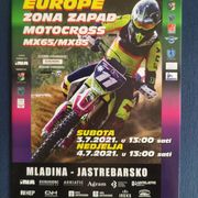 Hrvatska 2021 Europsko prvenstvo motokros Jastrebarsko dopisnica žig