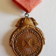 VATROGASNA ZAJEDNICA SAVSKE BANOVINE - ZA REVNOSNO SLUŽBOVANJE - medalja