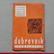 DUBROVNIK =stari plan grada iz 1962 god.=(pro3)