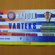 Hajduk-Varteks 1996 ulaznica