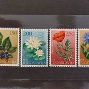 Jugoslavija, 1971. Cvijeće 1420-25 MNH