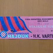Hajduk-Varteks 1994 ulaznica