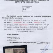 Jugoslavija 1922 - 166F - 9 din MNH - 300 eur kataloški - certifikat