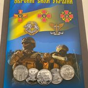 Album 18 jubilarnih kovanica Ukrajine. Serija: Oružane snage Ukrajine (ZSU)