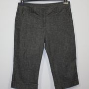 Vero Moda poluduge hlače sivo-smeđe boje/uzorak, vel. 42/L