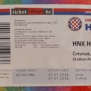 Hajduk-Slavija ulaznica ,2016 g.