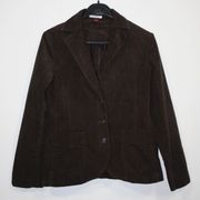 H&M L.O.G.G. jakna/sako od samta tamno smeđe boje, vel. 38/M
