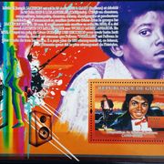 Q67: Gvineja (2009), Michael Jackson, hommage, blok (MNH)