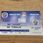 Ulaznica NK Zadar-NK Cibalia