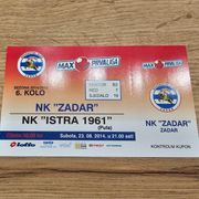 Ulaznica NK Zadar-NK Istra