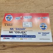 Ulaznica NK Zadar-NK Osijek