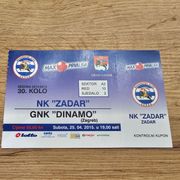 Ulaznica NK Zadar-GNK Dinamo 25.04.2015