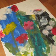 MOMČILO GOLUB - Cvijeće, akril iz 2014., 50 x 34 cm