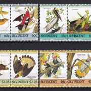 St. Vincent 1985 - Mi.br. 790/797, razne ptice, MNH serija - (PTI)