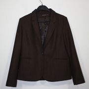 MonoPrixAutreton sako/kratki kaput crno-smeđe boje, vel. 42/44
