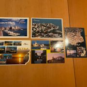 5 razglednica - jadranska obala, Pirovac, Crikvenica, Istra