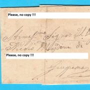 GIUPPANA (Šipan) jako staro pismo iz davne 1850. godine * Otok Šipan RRR