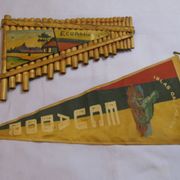 Suveniri iz ECUADOR-a. Bambus puhači instrument i Zastava. SAND-2
