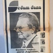 VJESNIK - Sedam dana - 10. svibanj 1980 godine