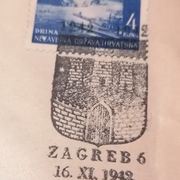 NDH/ 1942.g./ Prigodna omotnica Drina sa žigom P-7/ WWII